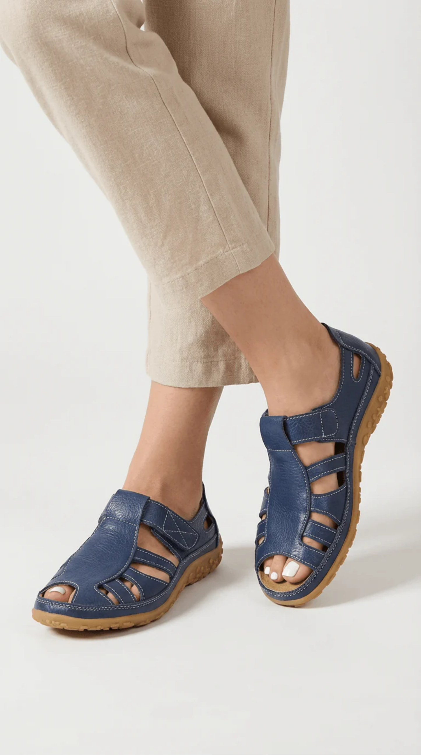 Cut-Out Orthopedic Sandals Women – Arch Support & Breathable Cutouts, All-Day Summer Comfort Walk
