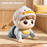 Musical Crawling Baby Toy - Duck Costume Learn-to-Crawl Toy thumbnail 2