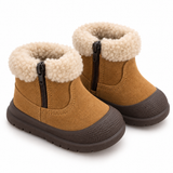 Baby Soft Suede Snow Boots with Faux Fur Cuff thumbnail 2
