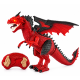 RC Walking Dinosaur Toy with Fire-Breathing Spray Effect, LED & Sound thumbnail 1