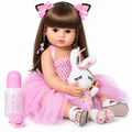 Full Body Silicone Reborn Toddler Doll - 20 Inch Realistic Baby Girl