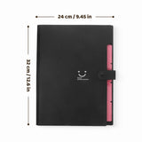 Coloured A4 File Folder Paper Organiser with Pockets thumbnail 2