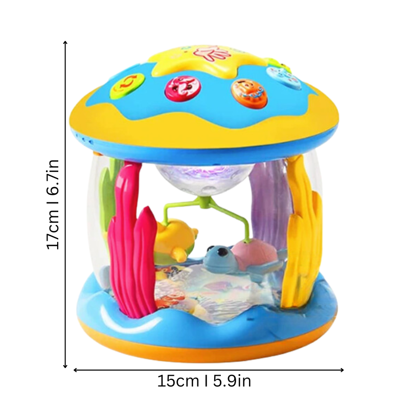 Musical carousel baby toy detail