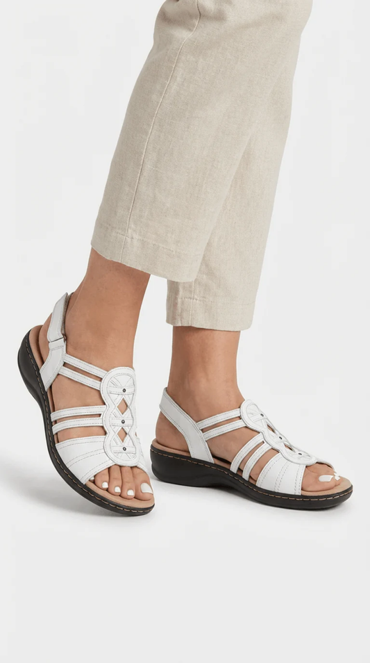 Cut-Out Comfort Sandals Women – Breathable Upper & Elevated Sole, Patio Season Everyday Summer