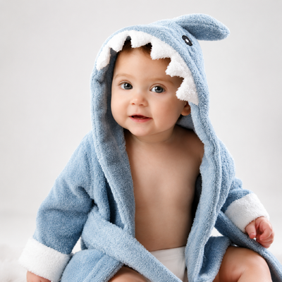 Baby Hooded Bath Towel — Soft Animal Design Bath Poncho for Babies & Toddlers
