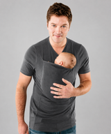 Ergonomic Babywearing Kangaroo Shirt with Built-In Support Pouch thumbnail 2