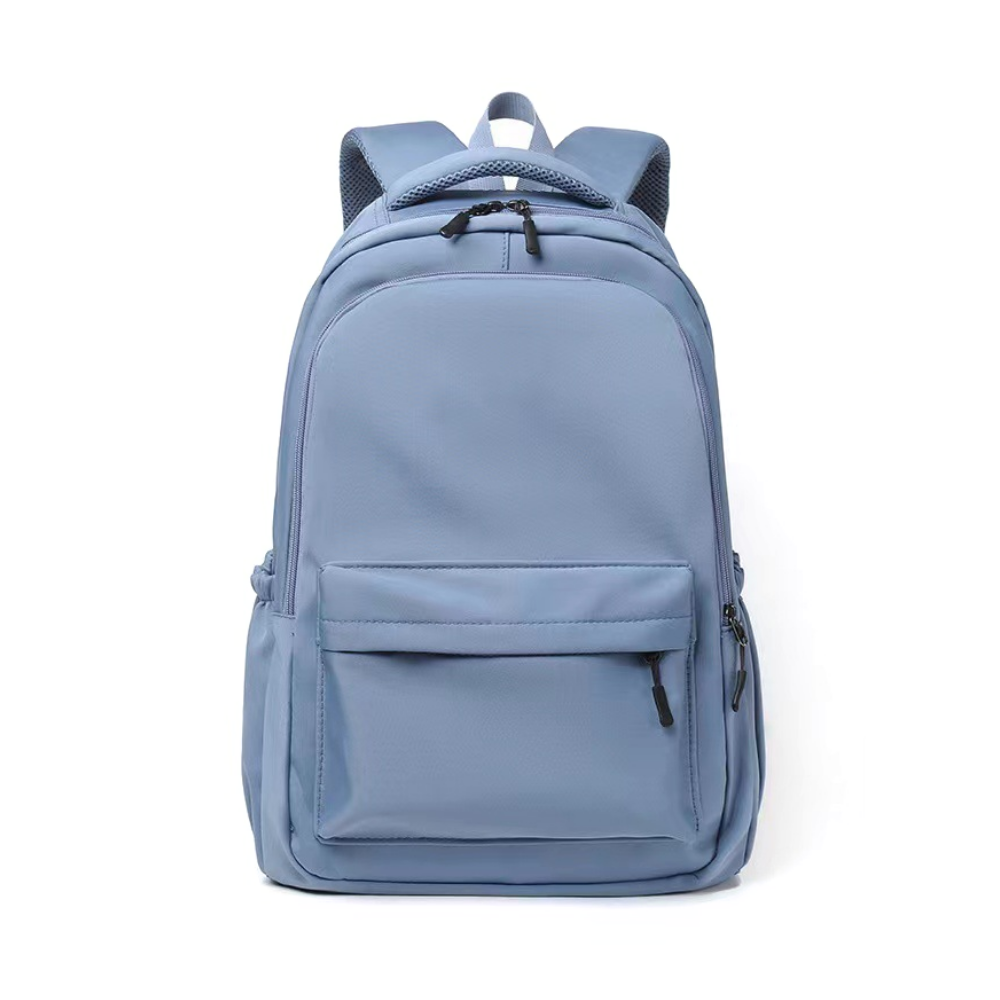 Blue kids laptop backpack front view