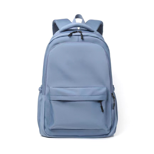 Blue kids laptop backpack front view