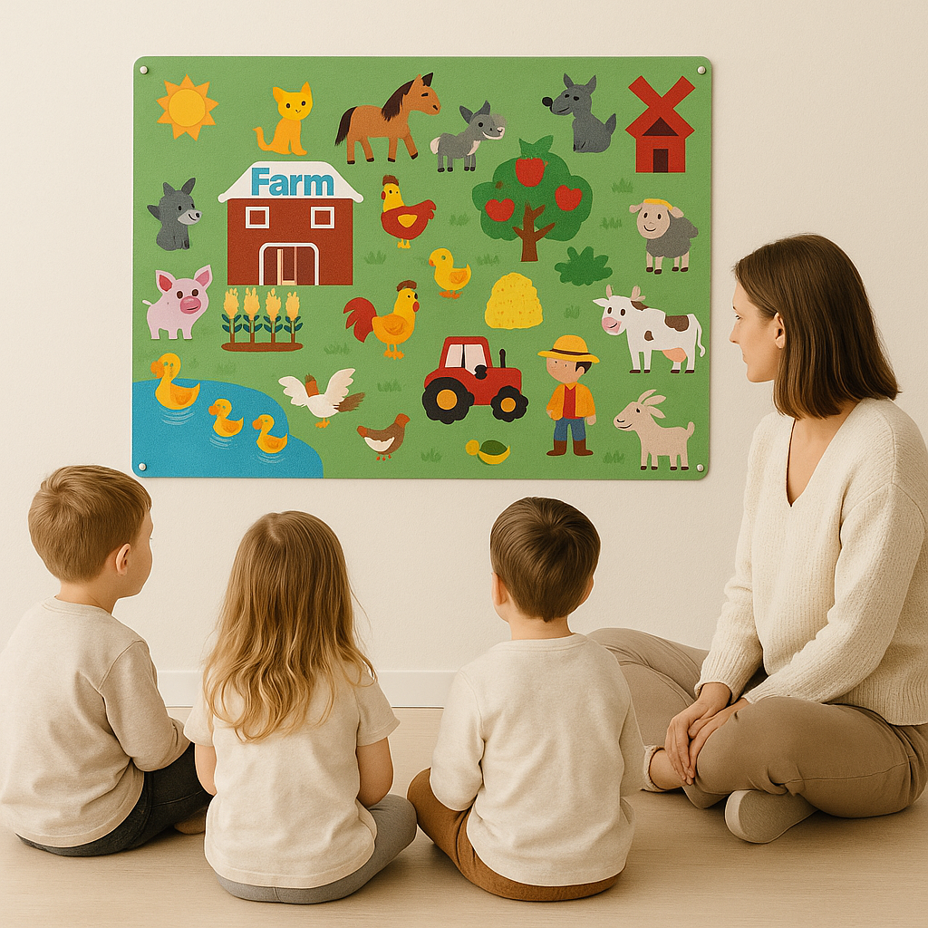 Felt board Scandinavian classroom design lifestyle