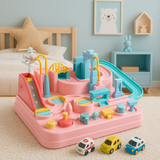 Kids Race Track Adventure Set | Interactive Car Play Toy thumbnail 4