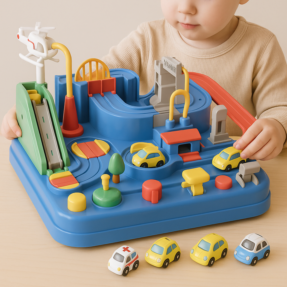 Kids Race Track Adventure Set | Interactive Car Play Toy