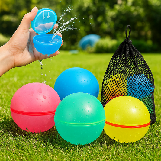 Reusable water balloons set for kids, 4 plus 2 free