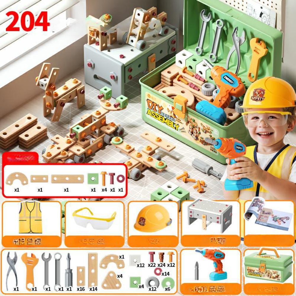 204-piece tool set