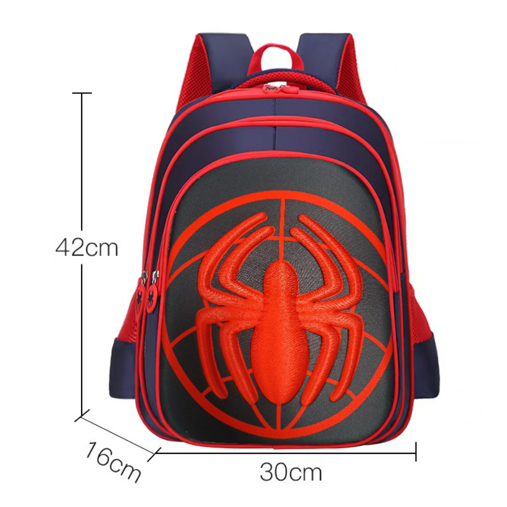 Spider Black-Blue 3D backpack large