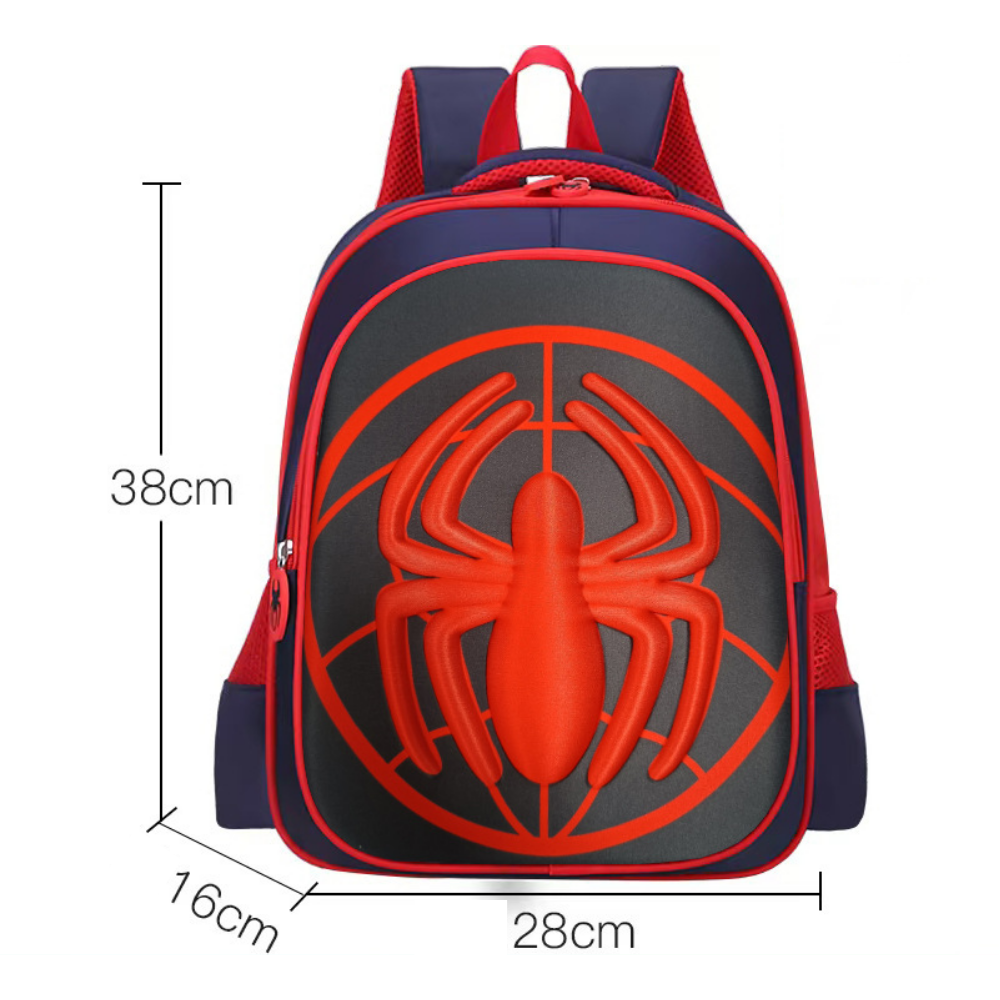 Spider Black-Blue 3D backpack small