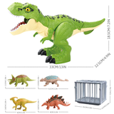 Devouring T-Rex Dinosaur Playset with Mini Dinos & Sound thumbnail 5