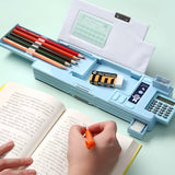 Double Layer Pencil Case with Calculator thumbnail 3