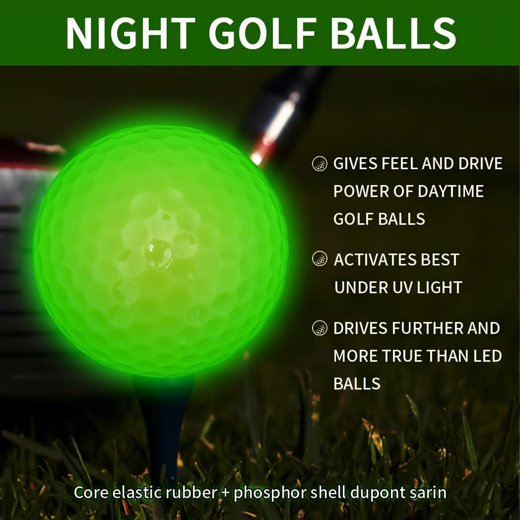 Golf balls on grass