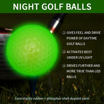 Golf balls on grass