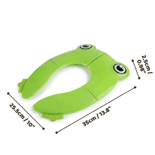 Frog potty seat folded compact view