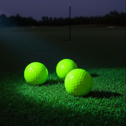 Glow golf balls