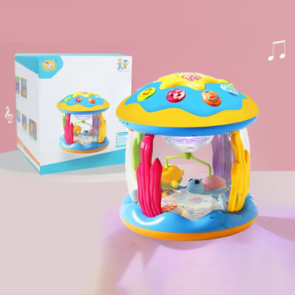 Musical carousel baby toy front view