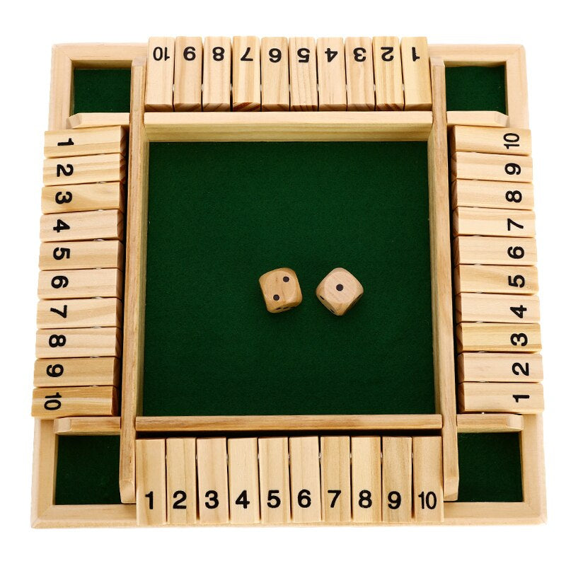 Wooden math board game