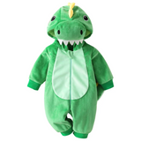 Baby Dinosaur Hooded Onesie, Cotton Costume Romper miniatura 5