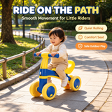Toddler Balance Bike - No-Pedal 4-Wheel Ride-On Walker Trainer thumbnail 2