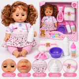 Interactive Baby Doll Gift Set with Feeding & Care Accessories - 32cm thumbnail 2