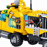 Light-Up T-Rex Dinosaur Building Block Set - 582pc Capture Truck & Tower thumbnail 2