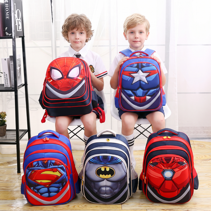 Kids 3D backpack lineup