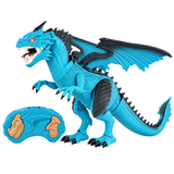 RC Walking Dinosaur Toy with Fire-Breathing Spray Effect, LED & Sound thumbnail 2