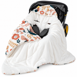 Baby Swaddle Wrap Blanket with Windproof Hood for Car Seat thumbnail 4