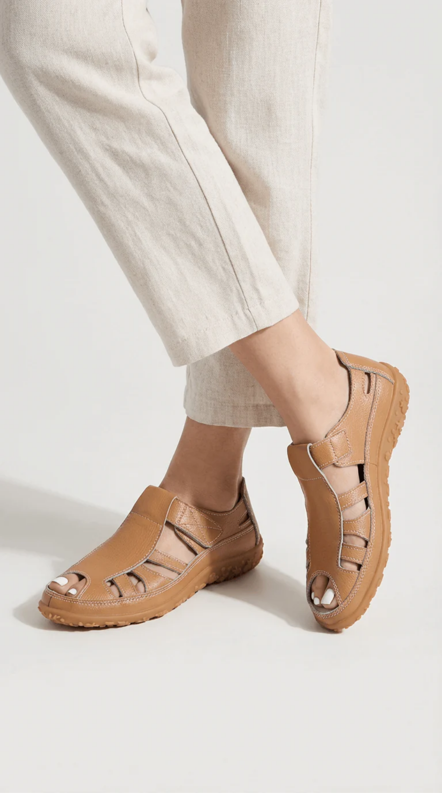 Cut-Out Orthopedic Sandals Women – Arch Support & Breathable Cutouts, All-Day Summer Comfort Walk