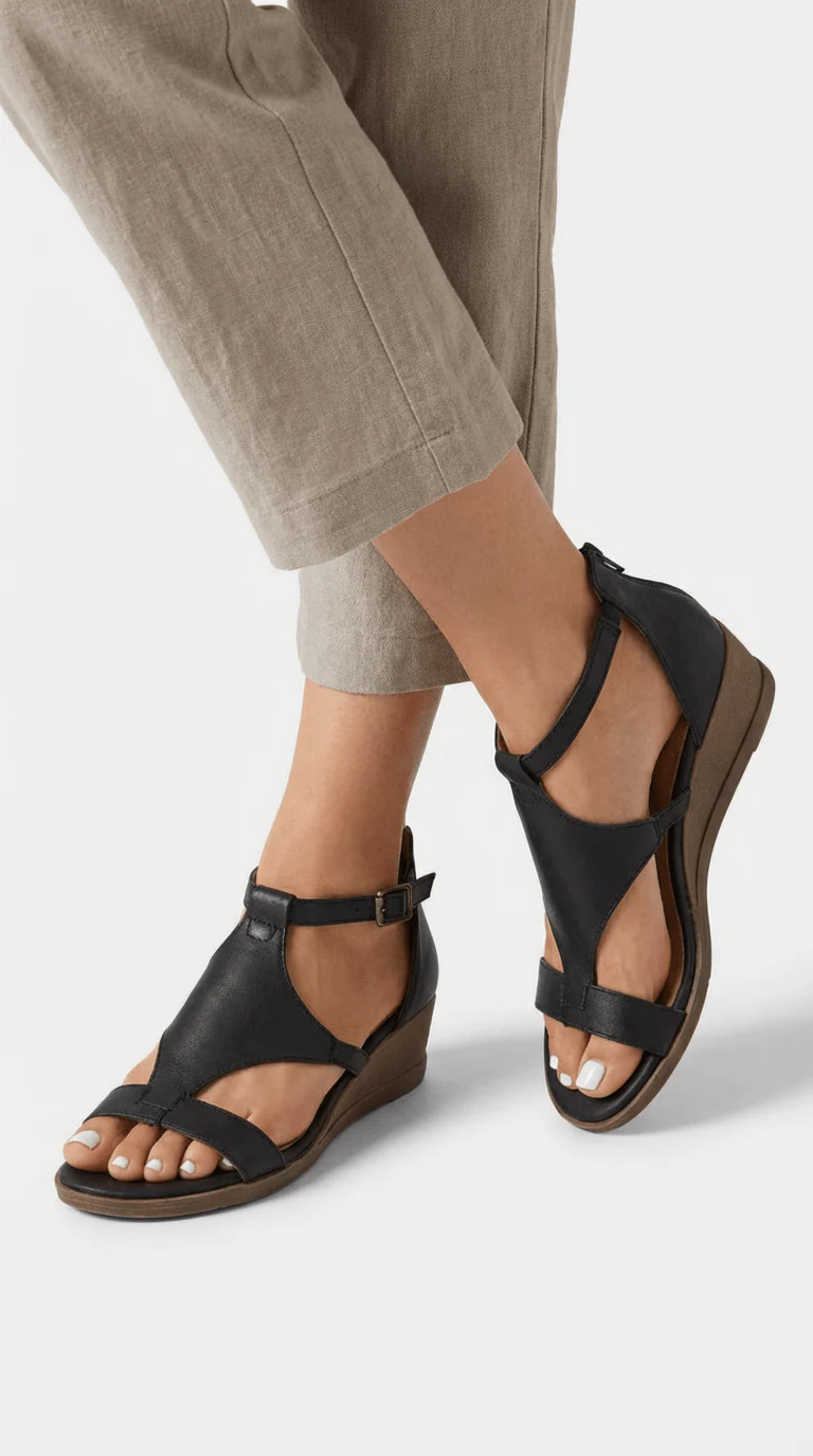 Strappy Wedge Sandals Women – Multi-Strap & Arch Support, Everyday Summer Comfort Canada