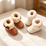 Baby Fleece Bow Boots, Soft Warm Winter Crib Shoes thumbnail 5