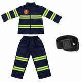 Kids Firefighter Cosplay Costume Set with Helmet & Accessories thumbnail 6