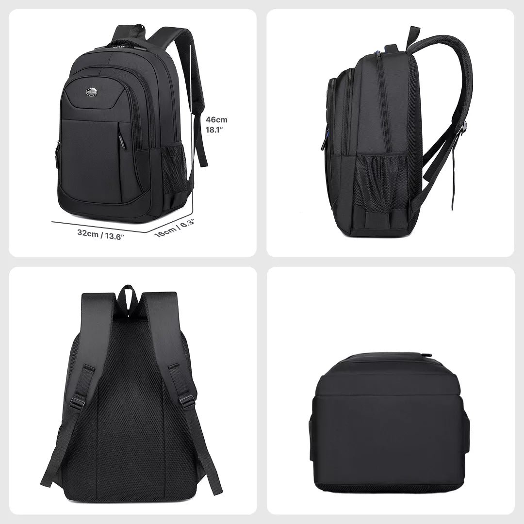 Kids ergonomic school backpack showing compartments