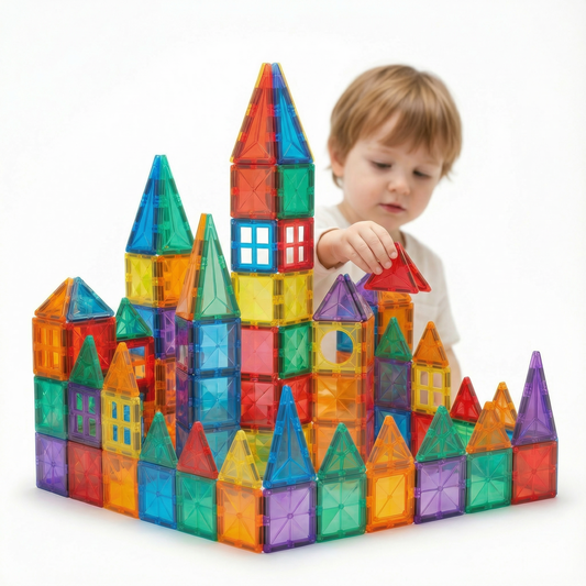 Magnetic building blocks construction set