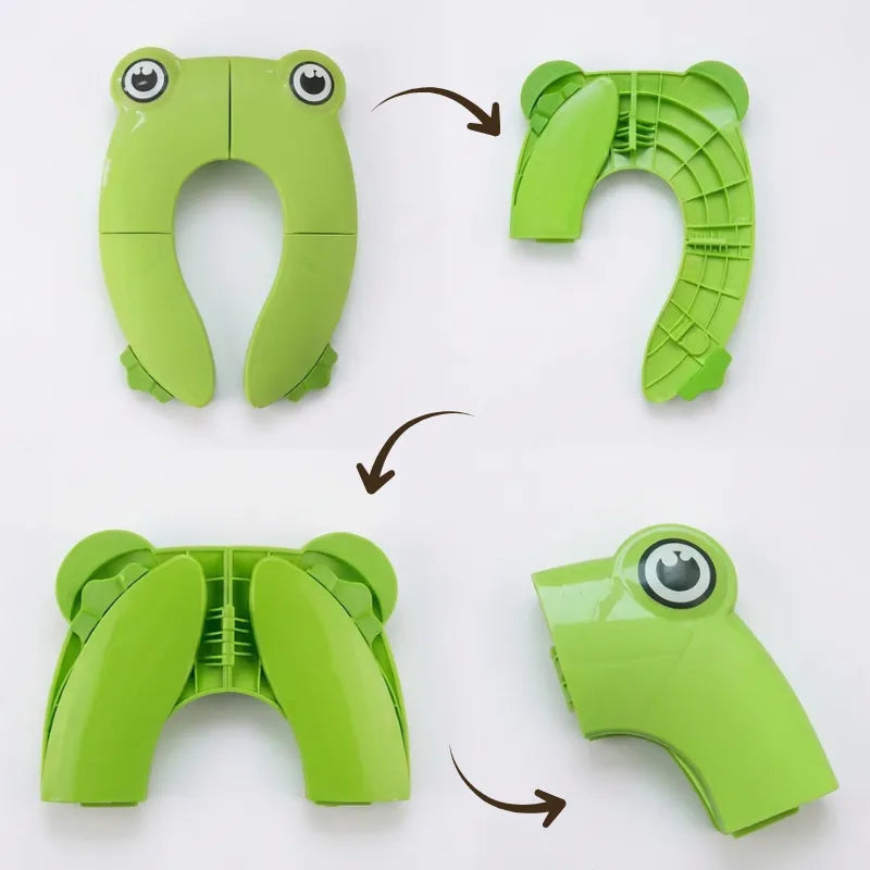 Frog potty seat non-slip base detail