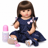 Full Body Silicone Reborn Toddler Doll - 20 Inch Realistic Baby Girl thumbnail 5
