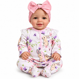 Realistic Reborn Baby Doll - 18 Inch Soft Vinyl Newborn with Bunny Outfit thumbnail 1
