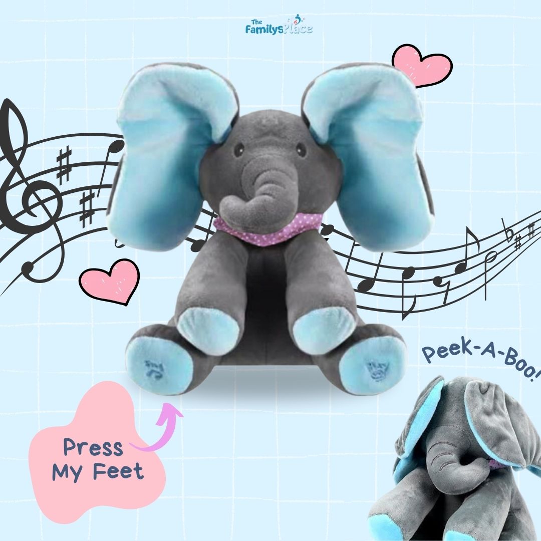 Peek-a-boo elephant lifestyle image