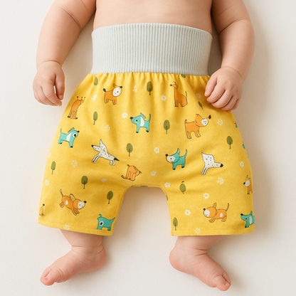 Kids Printed Pants & Skirt Set — Cute Animal Patterns