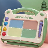 Kids Magnetic Drawing Board | Colorful Doodle Pad with Stamps & Pen thumbnail 3