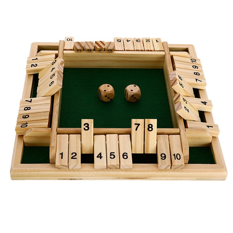 Wooden math board game