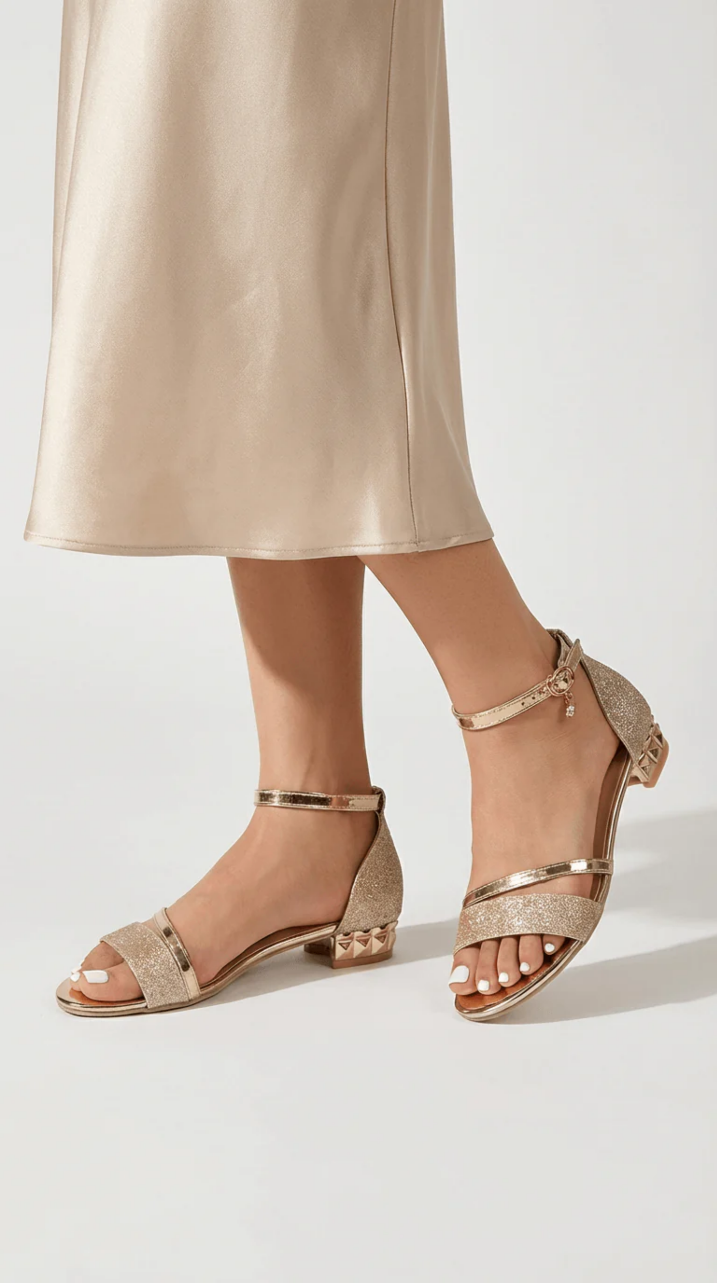 Block Heel Sandals Women – Ankle Strap & Cushioned Footbed, Patio Season Elegant Everyday