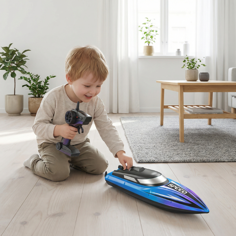 RC Speedboat side view