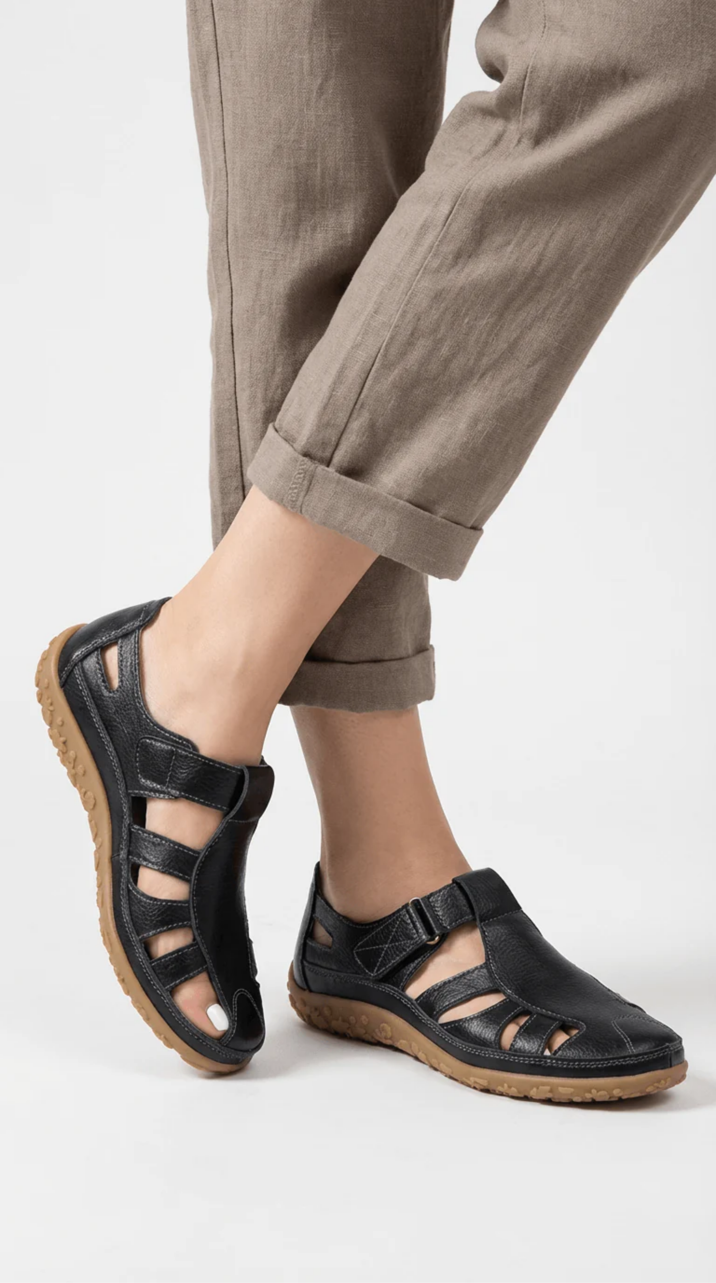 Cut-Out Orthopedic Sandals Women – Arch Support & Breathable Cutouts, All-Day Summer Comfort Walk